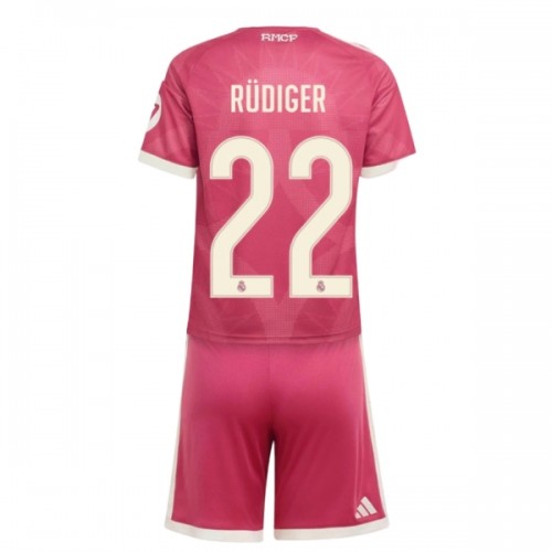Divisa Real Madrid Rudiger 22 Terzo 2026-27 Maniche Corte - Bambino Divisa Real Madrid Rudiger 22 Terzo 2026-27 Maniche Corte - Bambino
