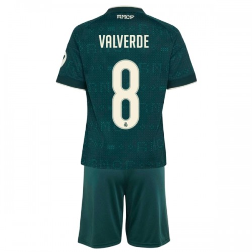 Divisa Real Madrid Valverde 8 Secondo 2026-27 Maniche Corte - Bambino Divisa Real Madrid Valverde 8 Secondo 2026-27 Maniche Corte - Bambino