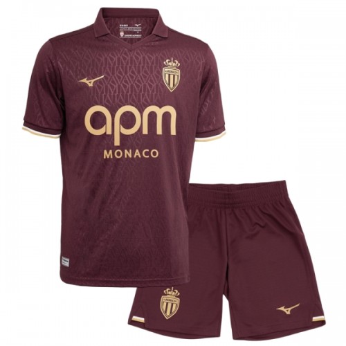 Divisa AS Monaco Secondo 2026-27 Maniche Corte - Bambino Divisa AS Monaco Secondo 2026-27 Maniche Corte - Bambino