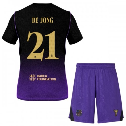 Divisa Barcellona F. De Jong 21 Secondo 2026-27 Maniche Corte - Bambino Divisa Barcellona F. De Jong 21 Secondo 2026-27 Maniche Corte - Bambino