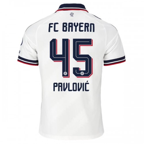 Maglia FC Bayern Monaco Pavlovic 45 Secondo 2026-27 Maniche Corte - Uomo Maglia FC Bayern Monaco Pavlovic 45 Secondo 2026-27 Maniche Corte - Uomo