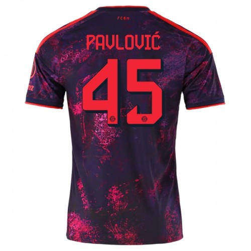 Maglia FC Bayern Monaco Pavlovic 45 Terzo 2026-27 Maniche Corte - Uomo Maglia FC Bayern Monaco Pavlovic 45 Terzo 2026-27 Maniche Corte - Uomo
