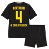 Divisa Borussia Dortmund N. Schlotterbeck 4 Secondo 2026-27 Maniche Corte - Bambino Divisa Borussia Dortmund N. Schlotterbeck 4 Secondo 2026-27 Maniche Corte - Bambino