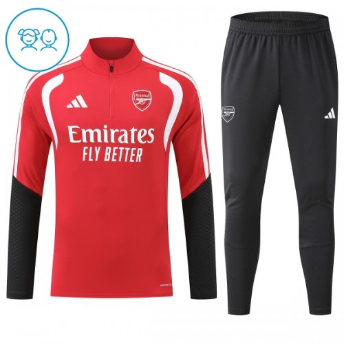Arsenal Felpe da Allenamento Quarto-Zip 2026-27 Rossa - Bambino Arsenal Felpe da Allenamento Quarto-Zip 2026-27 Rossa - Bambino