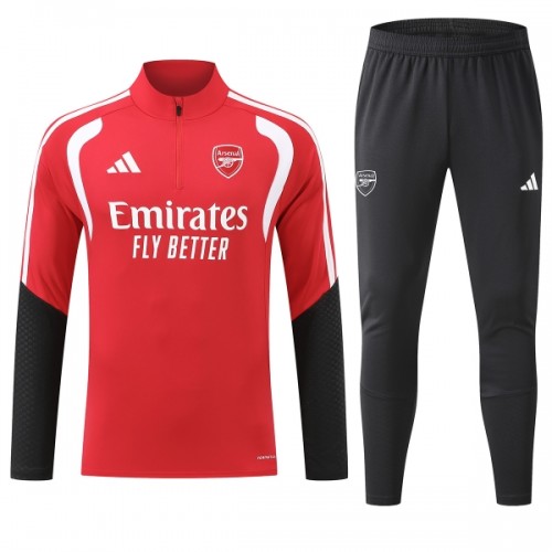 Arsenal Felpe da Allenamento Quarto-Zip 2026-27 Rossa - Uomo Arsenal Felpe da Allenamento Quarto-Zip 2026-27 Rossa - Uomo