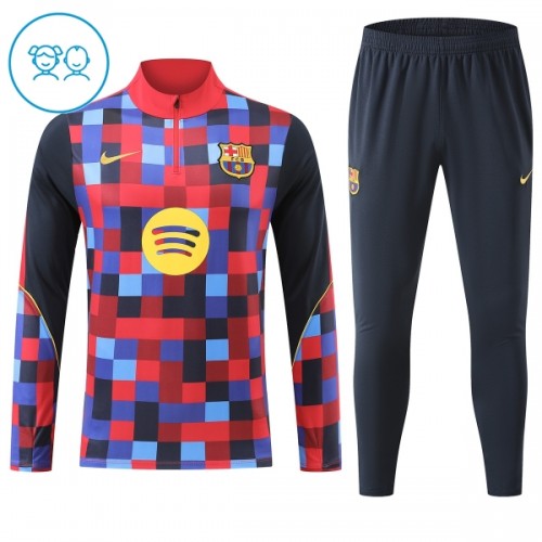 Barcellona Felpe da Allenamento Quarto-Zip 2026-27 Rossa - Bambino Barcellona Felpe da Allenamento Quarto-Zip 2026-27 Rossa - Bambino