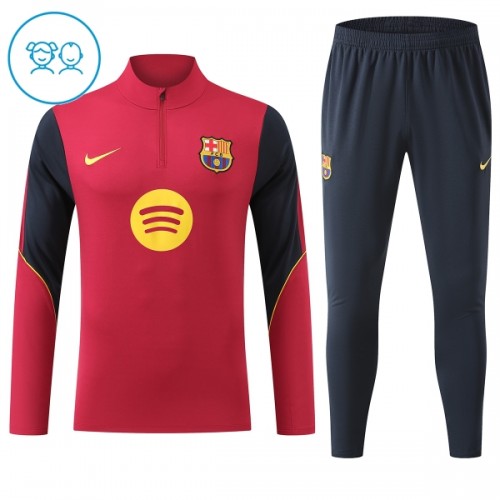 Barcellona Felpe da Allenamento Quarto-Zip 2026-27 Rossa - Bambino Barcellona Felpe da Allenamento Quarto-Zip 2026-27 Rossa - Bambino