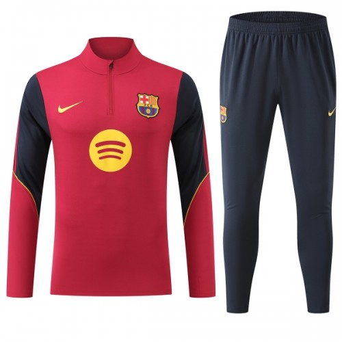 Barcellona Felpe da Allenamento Quarto-Zip 2026-27 Rossa - Uomo Barcellona Felpe da Allenamento Quarto-Zip 2026-27 Rossa - Uomo