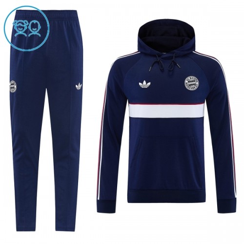 Bayern Monaco Hoodie Felpe da Allenamento 2026-27 Navy - Bambino Bayern Monaco Hoodie Felpe da Allenamento 2026-27 Navy - Bambino