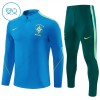 Brasile Felpe da Allenamento Quarto-Zip 2026-27 Blu - Bambino Brasile Felpe da Allenamento Quarto-Zip 2026-27 Blu - Bambino