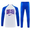 Chelsea Felpe da Allenamento Quarto-Zip 2026-27 Bianca - Uomo