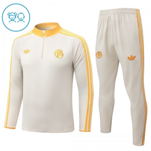 FC Bayern Monaco Felpe da Allenamento Quarto-Zip 2026-27 Bianca - Bambino FC Bayern Monaco Felpe da Allenamento Quarto-Zip 2026-27 Bianca - Bambino