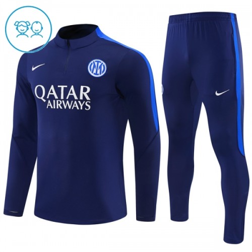 Inter Milan Felpe da Allenamento Quarto-Zip 2026-27 Blu - Bambino Inter Milan Felpe da Allenamento Quarto-Zip 2026-27 Blu - Bambino