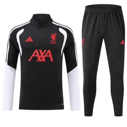 Liverpool Felpe da Allenamento Quarto-Zip 2026-27 Nera - Uomo Liverpool Felpe da Allenamento Quarto-Zip 2026-27 Nera - Uomo