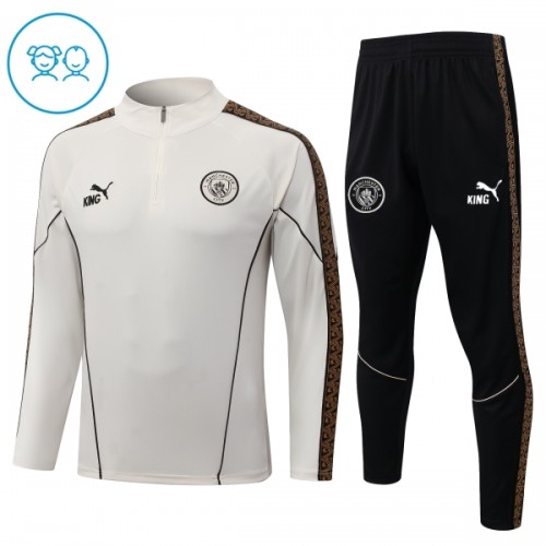 Manchester City Felpe da Allenamento Quarto-Zip 2026-27 Grigia - Bambino Manchester City Felpe da Allenamento Quarto-Zip 2026-27 Grigia - Bambino