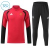 Manchester United Felpe da Allenamento Quarto-Zip 2026-27 Rossa - Bambino Manchester United Felpe da Allenamento Quarto-Zip 2026-27 Rossa - Bambino