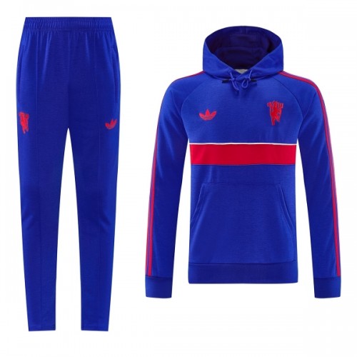 Manchester United Hoodie Felpe da Allenamento 2026-27 Blu - Uomo Manchester United Hoodie Felpe da Allenamento 2026-27 Blu - Uomo