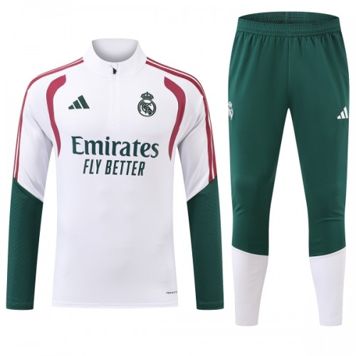 Real Madrid Felpe da Allenamento Quarto-Zip 2026-27 Bianca - Uomo Real Madrid Felpe da Allenamento Quarto-Zip 2026-27 Bianca - Uomo