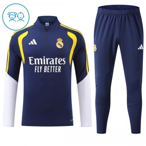 Real Madrid Felpe da Allenamento Quarto-Zip 2026-27 Blu - Bambino Real Madrid Felpe da Allenamento Quarto-Zip 2026-27 Blu - Bambino