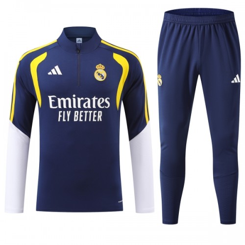 Real Madrid Felpe da Allenamento Quarto-Zip 2026-27 Blu - Uomo Real Madrid Felpe da Allenamento Quarto-Zip 2026-27 Blu - Uomo
