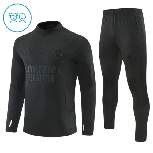 Real Madrid Felpe da Allenamento Quarto-Zip 2026-27 Nera - Bambino Real Madrid Felpe da Allenamento Quarto-Zip 2026-27 Nera - Bambino