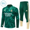 Real Madrid Felpe da Allenamento Quarto-Zip 2026-27 Verde - Bambino