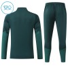 Real Madrid Felpe da Allenamento Quarto-Zip 2026-27 Verde - Bambino