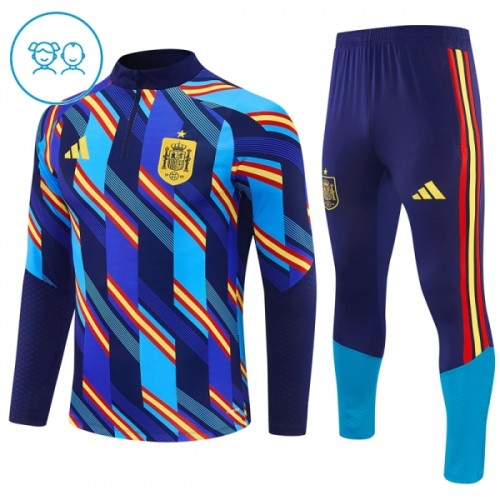 Spagna Felpe da Allenamento Quarto-Zip 2026-27 Blu - Bambino Spagna Felpe da Allenamento Quarto-Zip 2026-27 Blu - Bambino