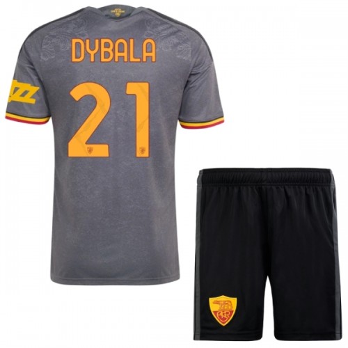 Divisa AS Roma Dybala 21 Terzo 2026-27 Maniche Corte - Bambino Divisa AS Roma Dybala 21 Terzo 2026-27 Maniche Corte - Bambino