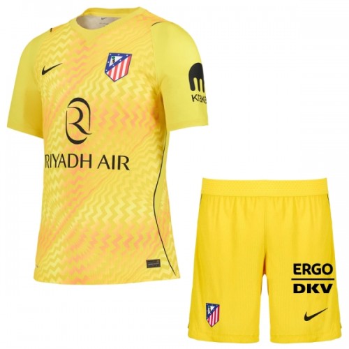 Divisa Portiere Atlético Madrid 2026-27 Maniche Corte Gialla - Bambino Divisa Portiere Atlético Madrid 2026-27 Maniche Corte Gialla - Bambino