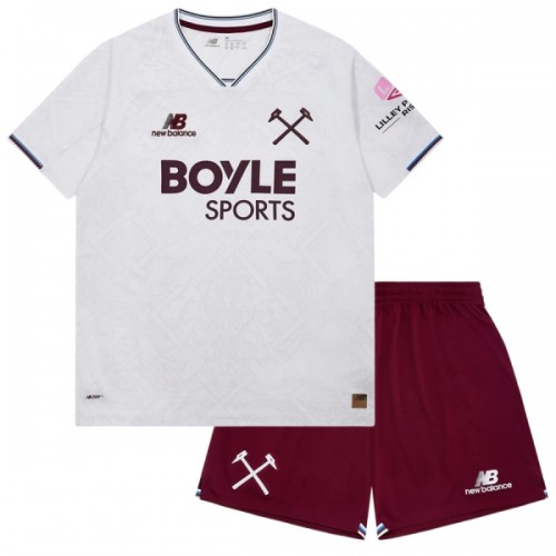 Divisa West Ham United Secondo 2026-27 Maniche Corte - Bambino Divisa West Ham United Secondo 2026-27 Maniche Corte - Bambino