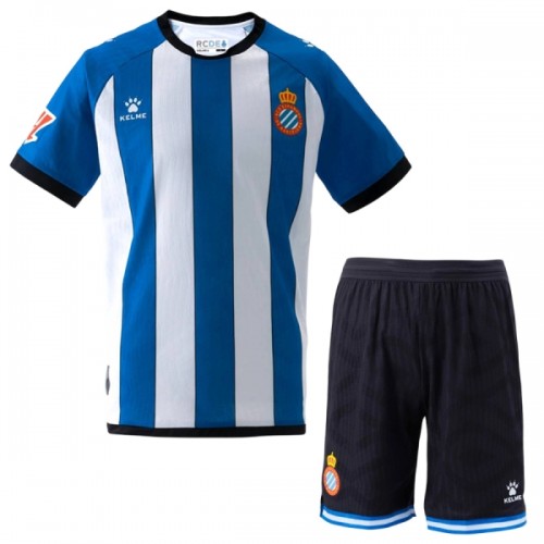 Divisa RCD Espanyol Primo 2026-27 Maniche Corte - Bambino Divisa RCD Espanyol Primo 2026-27 Maniche Corte - Bambino