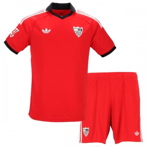 Divisa Sevilla FC Secondo 2026-27 Maniche Corte - Bambino Divisa Sevilla FC Secondo 2026-27 Maniche Corte - Bambino