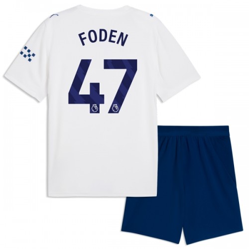Divisa Manchester City Foden 47 Terzo 2026-27 Maniche Corte - Bambino Divisa Manchester City Foden 47 Terzo 2026-27 Maniche Corte - Bambino