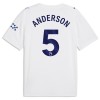 Maglia Manchester City Anderson 5 Terzo 2026-27 Maniche Corte - Uomo Maglia Manchester City Anderson 5 Terzo 2026-27 Maniche Corte - Uomo