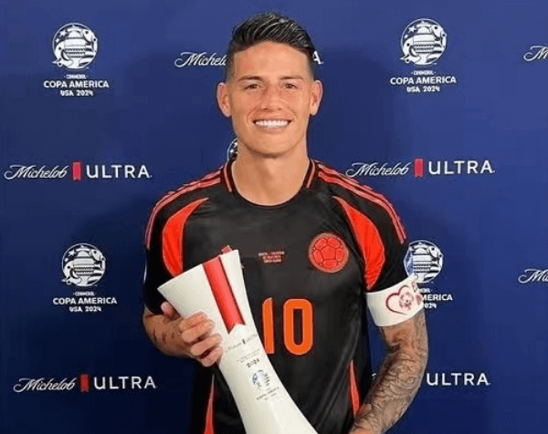 Straordinaria prestazione di James Rodriguez in Coppa America